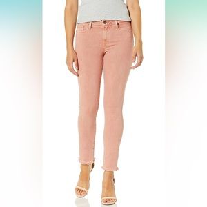 NWT PAIGE Hoxton Vintage Desert Sunrise Frayed Jeans Size 24